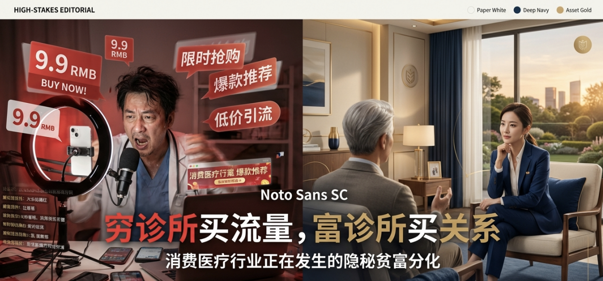 穷诊所买流量，富诊所买关系：消费医疗行业正在发生的隐秘贫富分化